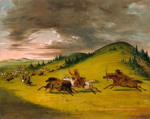 Batalla Entre Los Sioux Y Los Sac Y Fox — George Catlin