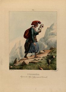 Paysanne Du Village De Grip — Edouard Pingret