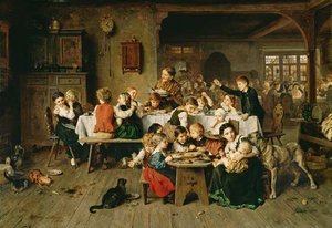 A Children's Party — Ludwig Knaus