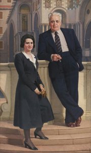 Portrait Of Amos Arturo Cipolla E Ambrogina Paltenghi Cipolla — Augusto Colombo