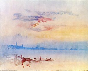 Venedig, Blick Nach Osten Von Der Guidecca, Sonnenaufgang — Joseph Mallord William Turner