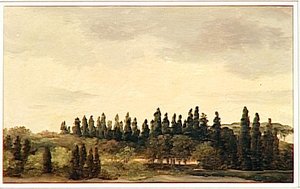 Paysage Aux Cypres — Pierre De Valenciennes