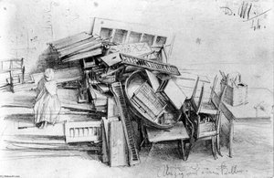 Moving Out Of A Cellar — Adolph Von Menzel