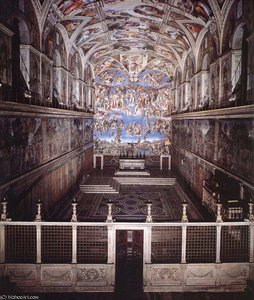 Interior Of The Sistine Chapell — Michelangelo Buonarroti, High Renaissance