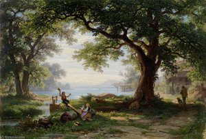 Auf Der Wippe Am Sempachersee — Robert Zund