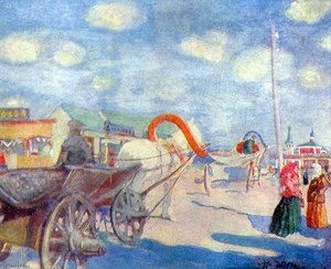 The Square Of ..a Provincial Town — Konstantin Yuon