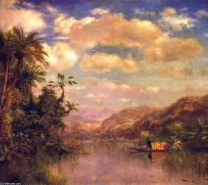 Gathering Plantains, Guayaquil Ecuador — Louis Remy Mignot