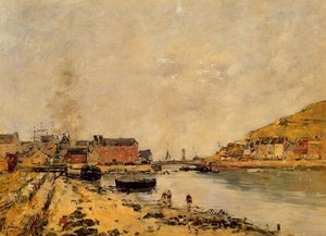 Fecamp, The New Basin — Eugène Louis Boudin