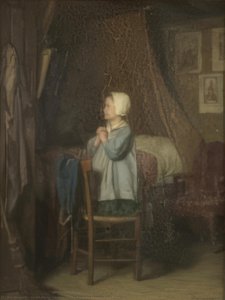The Evening Prayer, 19th Century — Andre Henri Dargelas