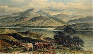 Highland Landscape With A Cow Herder