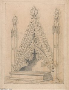 A Monument In Raveningham Church, Norfolk — John Sell Cotman