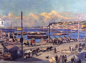 The Pierce On Volga. Nizhny Novgorod — Konstantin Yuon