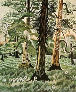 Dandelion Seed Balls And Trees — Charles Burchfield