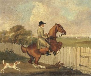 Taking The Fence — John Nost Sartorius