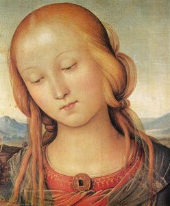 Madonna With Child And The Infant St John (detail) — Vannucci Pietro (le Perugin), Early Renaissance