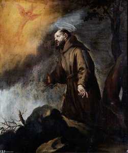Saint Francis Receiving The Stigmata — Bartolomé Esteban Murillo, Baroque