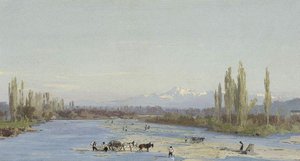 Le Gave de Pau et le pic de Midi de Bigorre