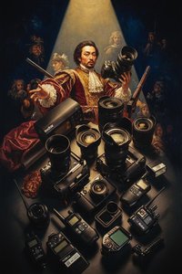 Crimson Zenith: A Portrait of Observation