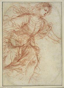 Study For The Painting 'erminia Finding The Wounded Tancred' — Guercino