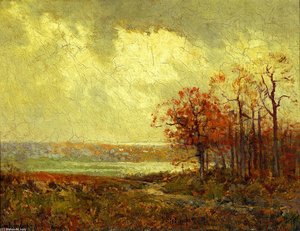 Fall Landscape — Robert Julian Onderdonk, Impressionism