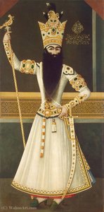 Portrait Of Fath Ali Shah Standing - Qlvr - (1107) — Mihr Ali