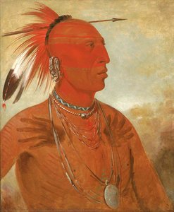 La Wáh He Coots La Sháw No, Brave Chief, A Skidi (wolf) Pawnee — George Catlin, American School