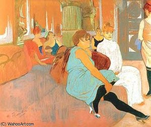 Au Salon De La Rue Des Moulins — Henri De Toulouse-lautrec