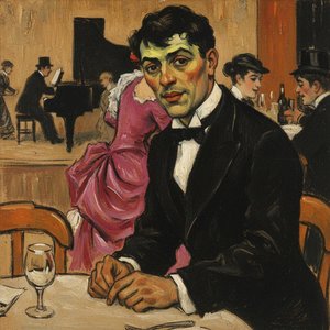 Der Mitternachtsblick Im Le Bistro — Arthur Muller, Postimpressionismus