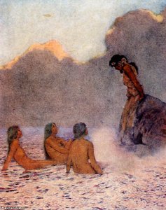 The Pomegranate Seeds — Maxfield Parrish