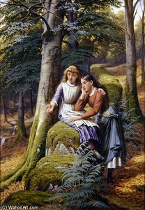 Two Girls In A Landscape