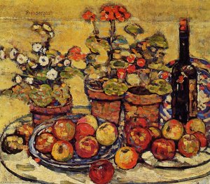 Still Life - Fruit And Flowers — Maurice Brazil Prendergast, Post-impressionism