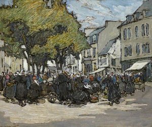 Le marché dans la rue, Concarneau