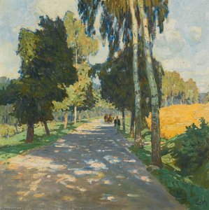 Baumallee in Bruntál (Tree Lined Road in Bruntál)