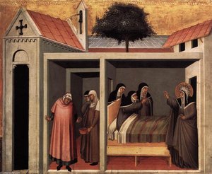 Beata Umiltà Heals A Sick Nun — Pietro Lorenzetti, Italian Gothic