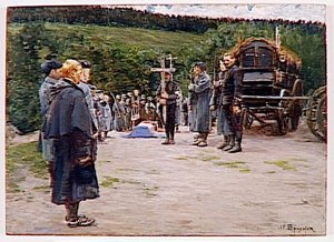Enterrement D'un Officier Dans Les Vosges, Juillet 1915 — Joseph-félix Bouchor