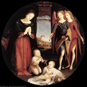 The Adoration Of The Christ Child — Piero Di Cosimo (piero Di Lorenzo), Renaissance Humanist Painting