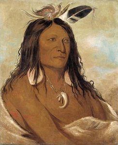 Eé Shah Kó Nee, Bow And Quiver, First Chief Of The Tribe — George Catlin, American Realism