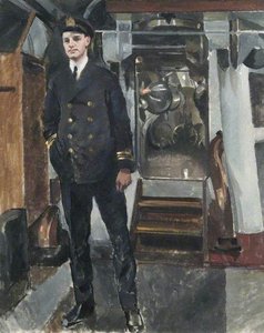 E.45 The Commander, Lieutenant Commander J. E. Gaimes, Dso, Rn — Philip Connard
