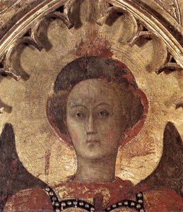 Virgin With Child And Four Saints (detail) — Sassetta (stefano Di Giovanni)
