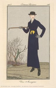 An Amazon, From Costumes Parisiens — Georges Barbier