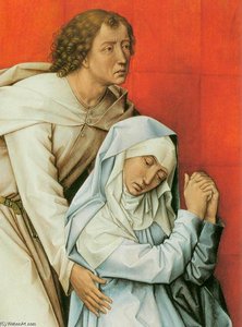 Crucifixion Diptych (detail Of The Left Panel) — Rogier Van Der Weyden, Early Netherlandish Renaissance