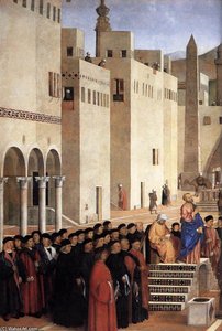 Sermon Of St Mark In Alexandria (detail) — Giovanni Bellini