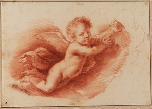 Flying Putto — Guercino, Baroque