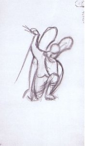 Kneeling Angel — Nicholas Roerich, Roerich Symbolist Style