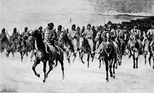 Miles Army At Pine Ridge. The Cavalry — Frederic Remington