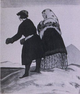 'sketch Of Costumes For ''snow Maiden''' — Nicholas Roerich