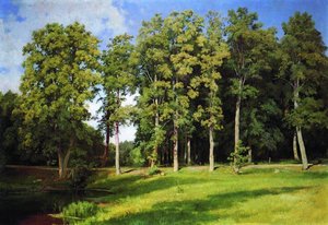 Grove By The Pond. Preobrazhenskoye — Ivan Ivanovich Shishkin, Realism