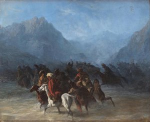 Highlanders Crossing The River — Fyodor Isakovich Baykov
