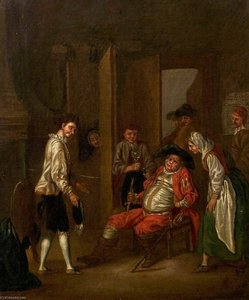 Scene in the 'Boar's Head' Tavern from William Shakespeare's 'Henry IV', Part I