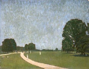 An Evening Scene in Green Park, London